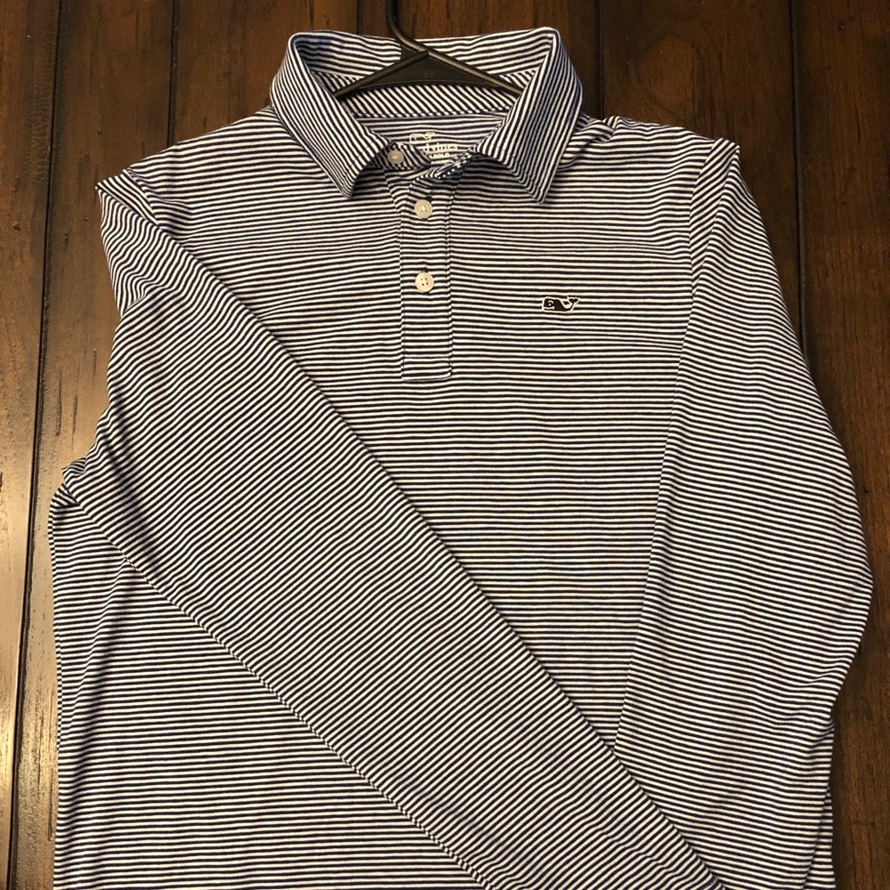 Boy’s Vineyard Vines Edgartown Polo ls Navy L